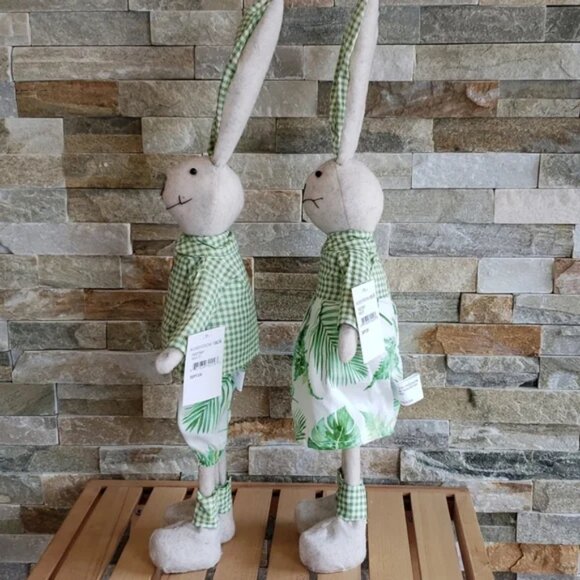 Fabric Standing Bunny Decorations for Easter - Picture 4 of 4